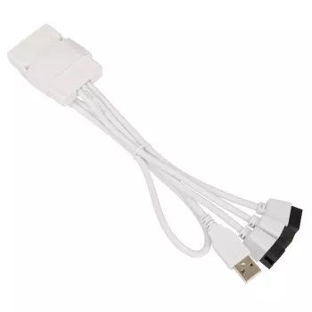 USB Hubs Lian Li PW-U2TPAW Type A vīrietis 1-uz-3 IDC 9 kontaktu