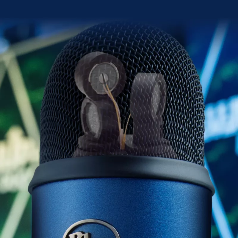 Logitech Yeti USB mikrofons 988-000232 Zils