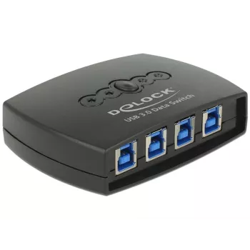 USB datu slēdzis DeLOCK 87724, 4 porti, USB 3.0