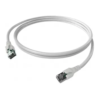 Easylan CP1KWBWBW0050 RJ45 tīkla kabelis, patch kabelis CAT 6a S/FTP 5 m balts 1 gab.