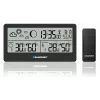 Laika stacija BLAUPUNKT WS20BK — iekštelpu/ārštelpu temperatūras un mitruma displejs, melna, 1 sensors, LCD, bateriju darbināma