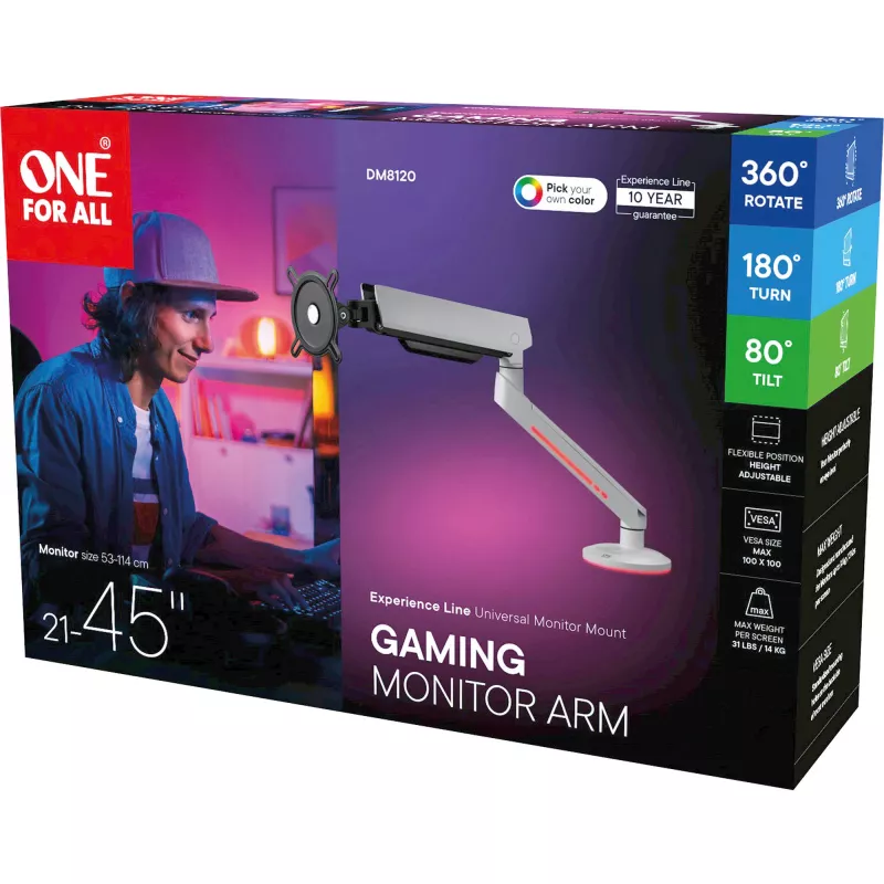 One For All DM8120 Experience-line VESA stiprinājuma komplekts LCD displejam 21-45 inch RGB
