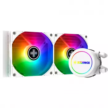 Šķidruma dzesēšanas sistēma XILENCE Performance A+ XC974 — 240mm radiators, 300W TDP, balta, ARGB