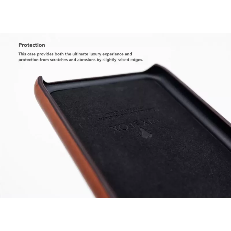 VixFox aizmugurējais vāciņš ar kartes kabatu Samsung S9 — karameļu brūns