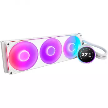 Kraken Elite 420 RGB 420 mm, Šķidruma dzesēšana Balts