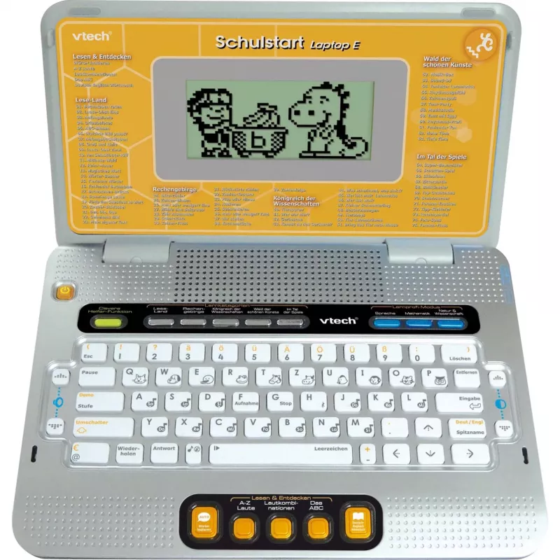 Izglītojošs klēpjdators VTech Schulstart Laptop E sudraba krāsā bērniem 6–8 gadiem