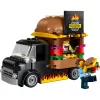 LEGO City Burger Furgons Bērniem no 5 Gadiem - Pārtikas Kravas Auto Ar Virtuvi Un Figūriņām