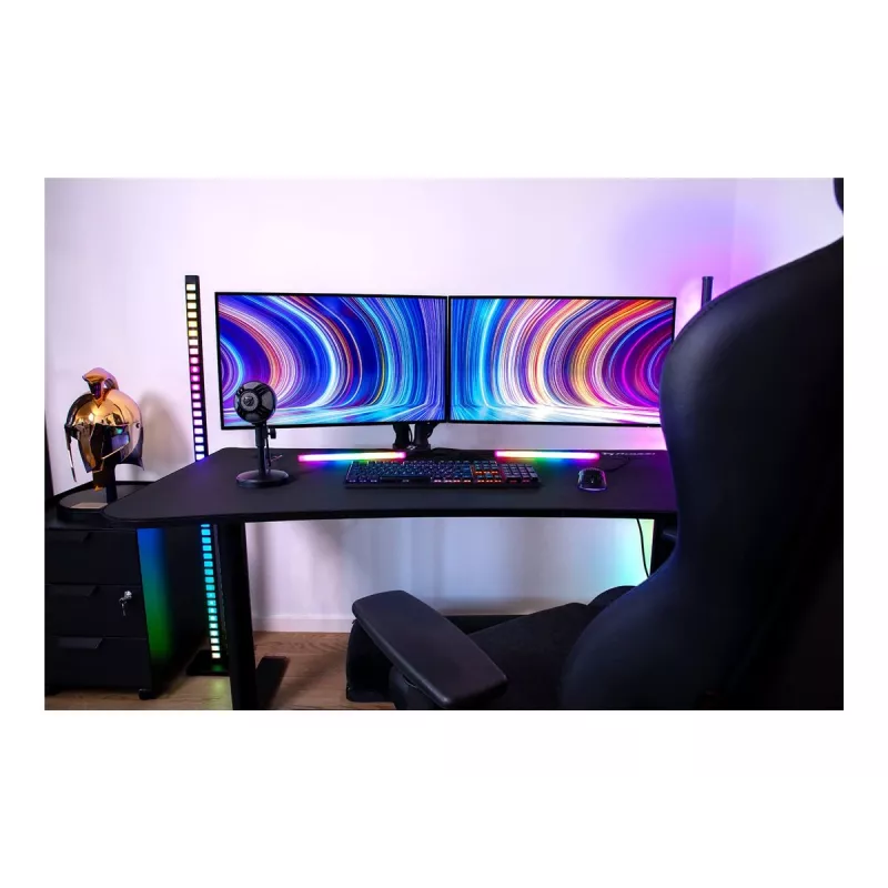 Gaming galds Arozzi Arena Gaming Melns — taisns MDF galda virsma 1400×755×710 mm