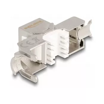 DeLOCK Keystone modulis RJ45 ligzda uz LSA Cat.6A bezinstrumentāls ar sarkanu putekļu vāciņu