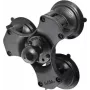 RAM Mounts RAP-365-224-1U pamats ar trim piesūcekņiem un 1,5 collu (3,81 cm) lodi, 3,3 collu piesūcekņi