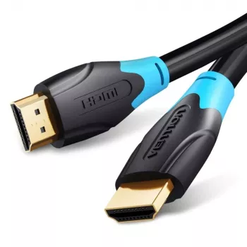 HDMI kabelis Vention AACBN 15 m, HDMI Type A uz Type A, HDMI 2.0, 18 Gbit/s, ARC, apzeltīti kontakti, melns