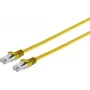 Plakans RJ45 Patch Kabelis Cat.7 1 m Dzeltens ShiverPeaks