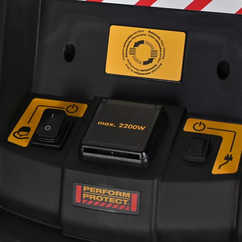DeWALT DWV901L putekļu sūcējs Melns, Dzeltens 30 L 1400 W