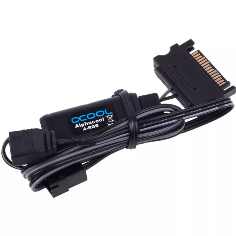 Alphacool Aurora Eiscontrol adresējams RGB kontrolieris, melns
