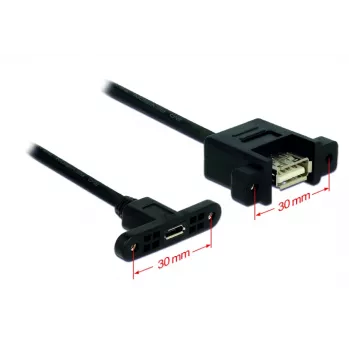 USB kabelis Micro-USB B uz USB A DeLOCK 85109 0,25m