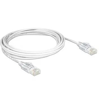 DeLOCK Patch-Cable RJ-45 (vīr.) - RJ-45 (vīr.) - 50cm - UTP - CAT 6 - Bezdūmu - Balts (83780)