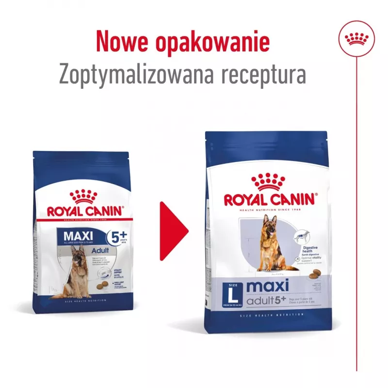 Royal Canin Maxi Adult 5+ sausais suņu ēdiens, 15 kg