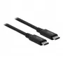 Delock USB-C (vīrietis) uz USB-C (vīrietis) kabelis - USB4 / Thunderbolt 3 / DisplayPort - 20 V - 5 A - 80 cm - atbalsta Power Delivery 3.0, 8K 60 Hz (7680 x 4320)