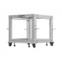 Atvērtais statīvs 19 inch 9U 600x600-1100 regulējams pelēks
