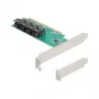 DELOCK PCIe x16 bifurkācijas karte uz 4× iekšējiem SFF-8643 NVMe, zema profila