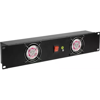 Priekšējais panelis Omnitronic Z-19 2U ar 2 ventilatoriem 19 inch rackam
