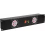 Priekšējais panelis Omnitronic Z-19 2U ar 2 ventilatoriem 19 inch rackam