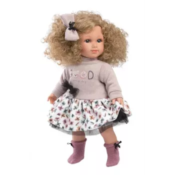 Leļļu Llorens Elena 35 cm — mīksts ķermenis, rokām apgleznota seja un ekstremitātes