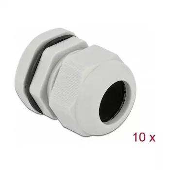 Kabeļa ievads DeLOCK 60225 Pelēks Plastmasa 10 gab.