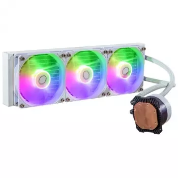 Šķidruma dzesēšanas komplekts Cooler Master MasterLiquid 360L Core ARGB Balts 12 cm ventilatori