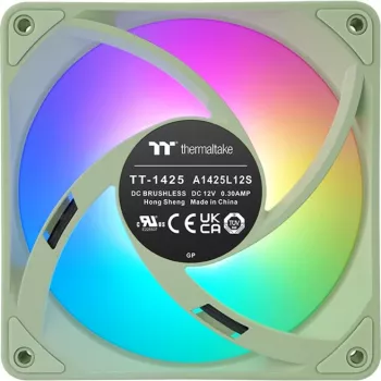 Thermaltake CT140 EX ARGB Sync 140mm 3 komplekts - Matcha Green
