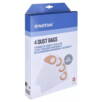 Putekļu maisiņš Nilfisk 81943048 (4 gab.)
