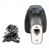 Manhattan 2D tāldarbības LED svītrkodu skeneris, USB, 450 mm skenēšanas dziļums, līdz 100 000 luksu apgaismojums, melns, 3 gadu garantija