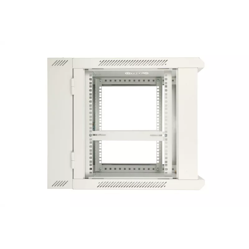 Extralink Rackmontāžas skapis 9U 600x600 AZH Pelēks, sienas stiprināms, veramais tips