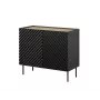 Kumode Cama Meble ONDA 2D 98x45x85 cm, melna, skaidu plātnes rāmis