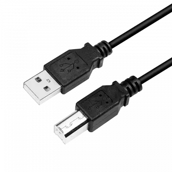 USB kabelis LogiLink CU0009B 5m USB A uz USB B Melns
