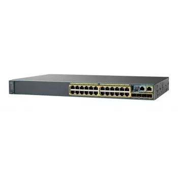 Cisco Catalyst 2960X-24TS-LL pārvaldāmais slēdzis — 24 porti Gigabit Ethernet + 4 SFP