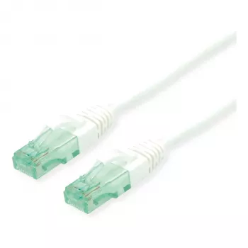 Tīkla kabelis ROLINE 21.45.3167 RJ-45 Cat6a 10 m Balts no pārstrādātiem materiāliem