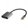 LogiLink CUA0103 USB 3.2 Gen1 Type-C uz HDMI-A kabelis 0,15 m pelēks/melns