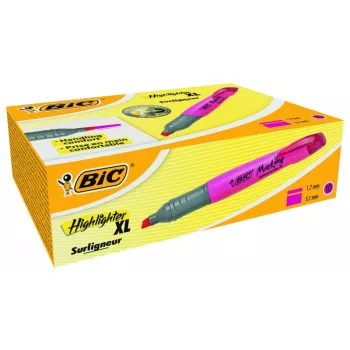 BIC Highlighter XL marķieris 2-5 mm, rozā, Kaste 10 gab. 247130