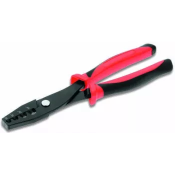 Kabeļu gofrēšanas knaibles Cimco 10 1904 230 mm Melns Sarkans