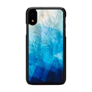 iKins aizsargmaciņš iPhone XR — zilā ezera ārpuse, melna iekšpuse