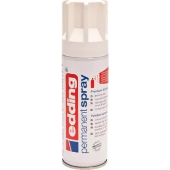 Akrila krāsas aerosols Edding 5200 Traffic White matēts 200 ml