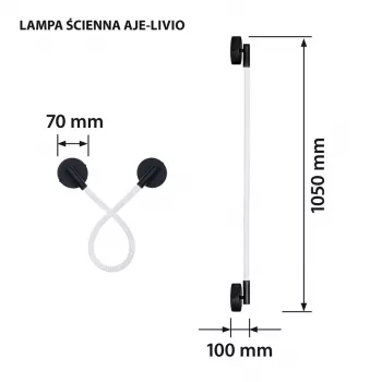 Activejet LED sienas lampa AJE-LIVIO WW