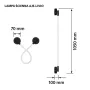 Activejet LED sienas lampa AJE-LIVIO WW