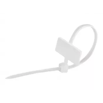 Kabeļu saites ar marķēšanas lauku (šķērsvirzienā) - garums 100 mm - platums 2,5 mm