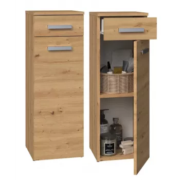 Topeshop NEL V DS ARTISAN vannas istabas glabāšanas skapis Ozols