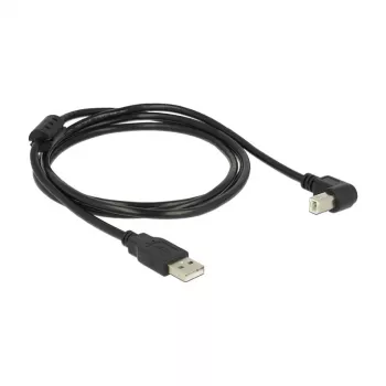 USB kabelis DeLOCK 1.5m USB 2.0-A USB 2.0-B Melns