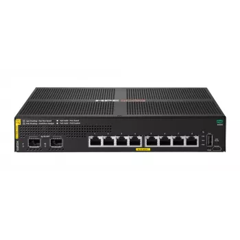HPE Aruba Networking CX 6000 8 portu 10M/100M/1G Class4 PoE 2 portu SFP 1G 67W Slēdzis
