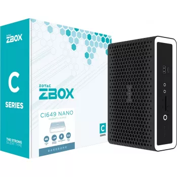 Zotac ZBOX CI649 NANO 1.8L mini dators Melns, Balts i5-1335U Intel SoC 1.3 GHz