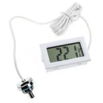 Digitālais termometrs Lamptron TS708 ar G1/4 collu vītņotu savienotāju, balts